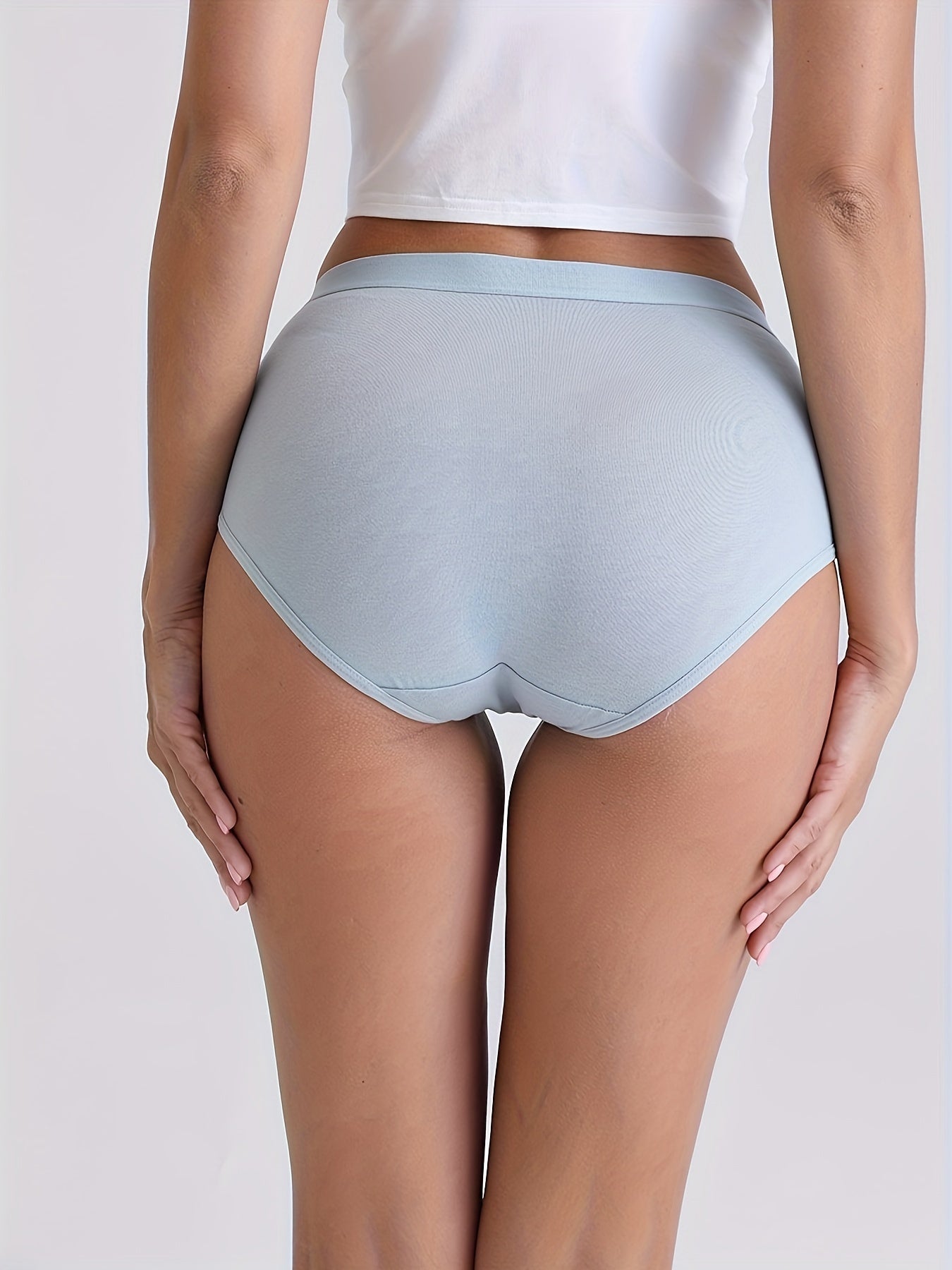 10 Pieces Comfortable Printed Women's Briefs, Fruit Botanical Print, Women's Underwear Panties